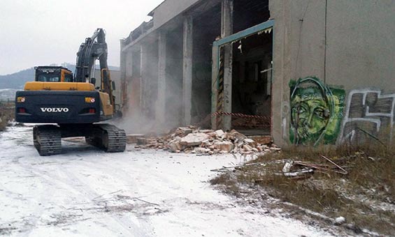 Demolice a likvidace objektu bývalé kotelny v Šumperku - 01