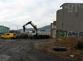 Demolice a likvidace objektu bývalé kotelny v Šumperku 07