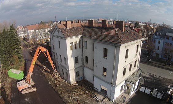 Demolice a likvidace kasáren Šibeník Olomouc - 01