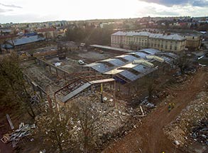Demolice a likvidace kasáren Šibeník Olomouc 13