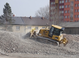 Demolice bývalé teplárny Chropyně 13