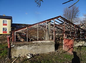 Demolice a likvidace skleníků Psychiatrická nemocnice Opava