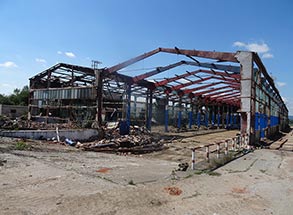 Demolice a likvidace objektů letiště Neředín v Olomouci 07