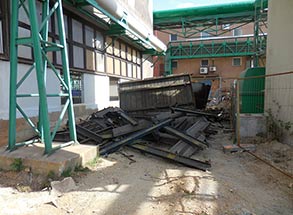 Demontáž a likvidace střechy a portálového jeřábu Precheza Přerov 12