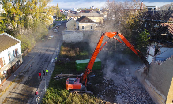 Demolice a likvidace objektů Škodova ulice v Přerově - 02