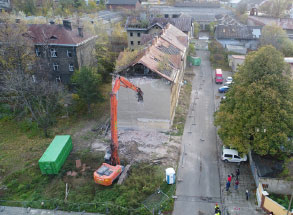 Demolice a likvidace objektů Škodova ulice v Přerově 05