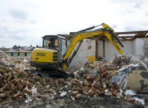 Demolice a likvidace obytných domů Kroměříž 08