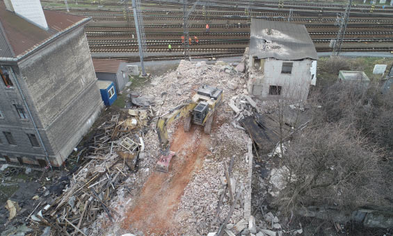 Demolice a likvidace budov ŽST v Přerově - 04