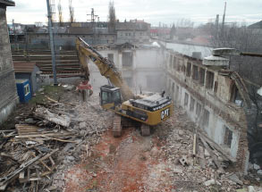 Demolice a likvidace budov ŽST v Přerově 07